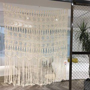 New Boho-inspired Macrame Curtain Wall Hanging